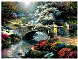 Thomas Kinkade Famous Paintings - Bridge of Hope